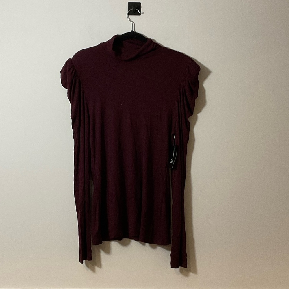 INC International Concepts Deep Burgundy Blouse